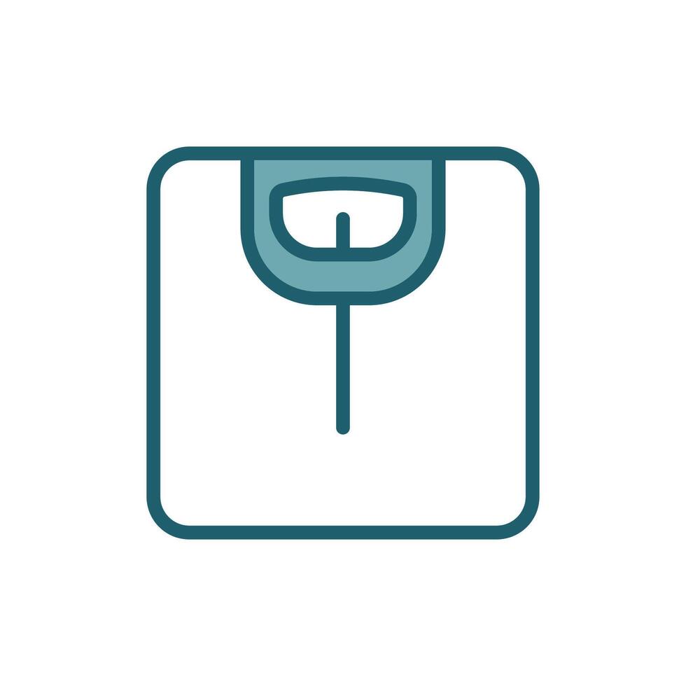 Digital Bathroom Scale Icon vector