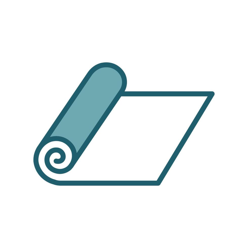 Yoga Equipment Line Icons vector