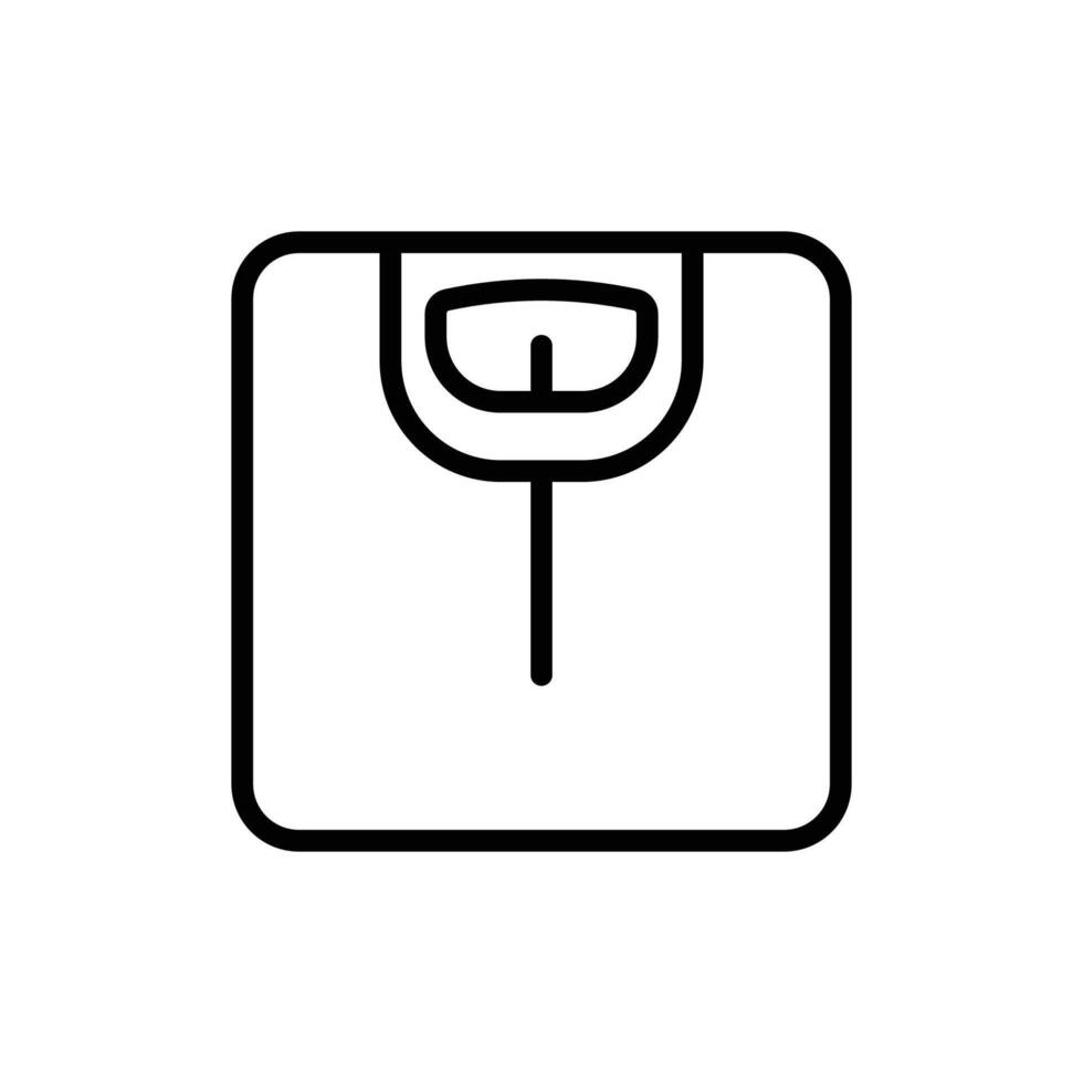 Simple Weight Scale Icon Isolated vector