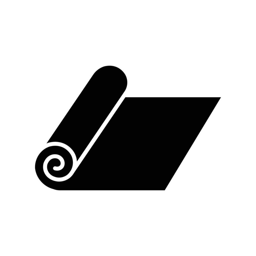 Fitness Mat Icon vector