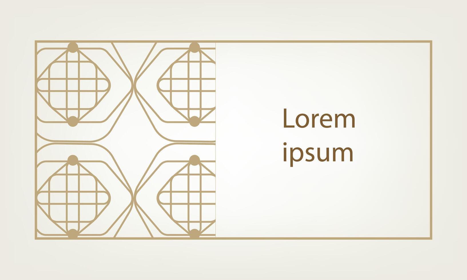 Minimalist Islamic Text Box with Eslimi Motifs vector