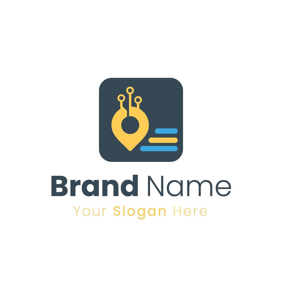 Creative Logo Design Idea for Tech Solutions and Data Visualization Services vector