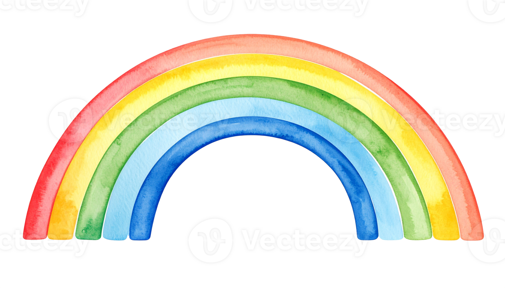 Rainbow Painting on Transparent Background png
