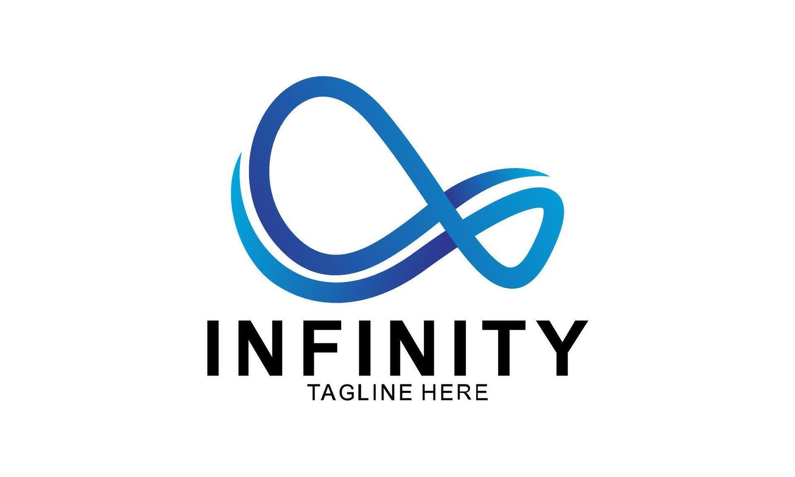 Infinity Logo isolated on White Background. vector
