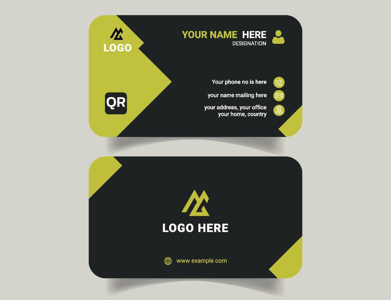 Stylus Business Card Template vector