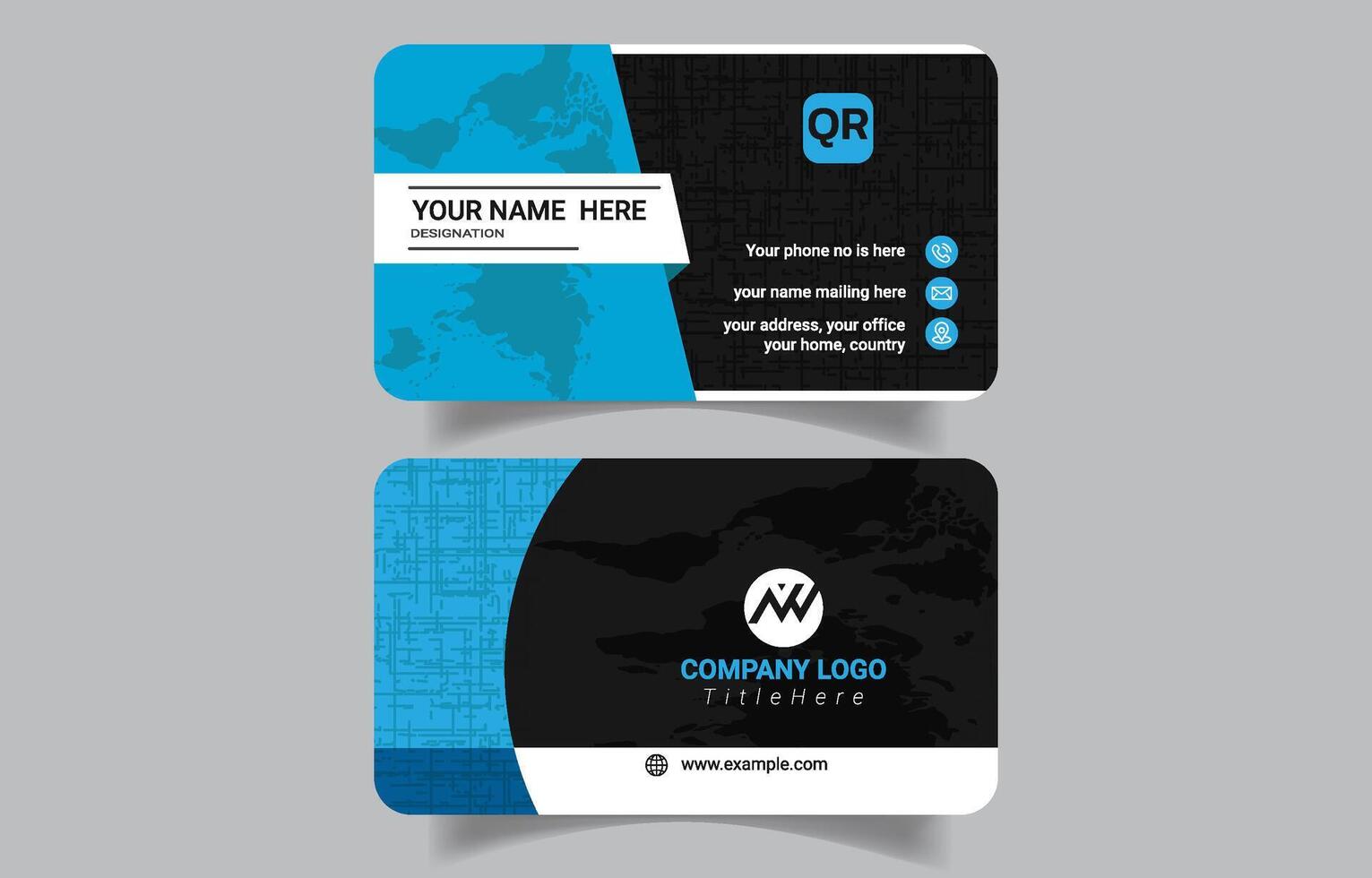 Trending Corporate Business Card Design vector
