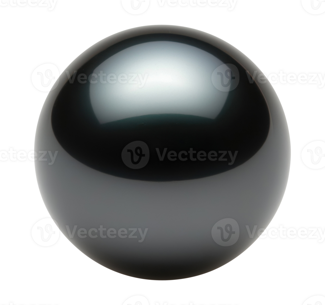 Glossy golden sphere isolated on transparent background png