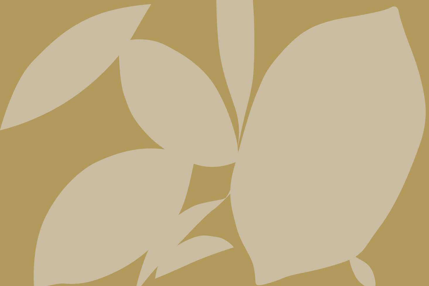 Abstract art background with shape form drawing in beige and yellow color vector