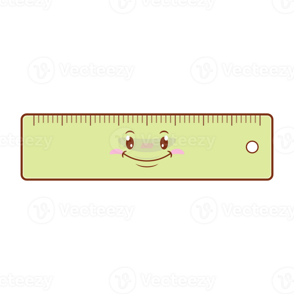 cute ruler happy illustration png