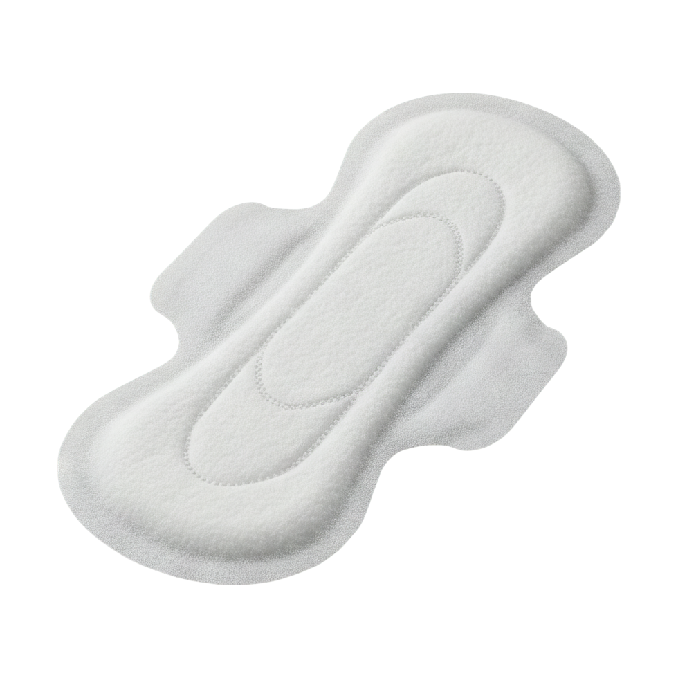 Sanitary pad on transparent background png