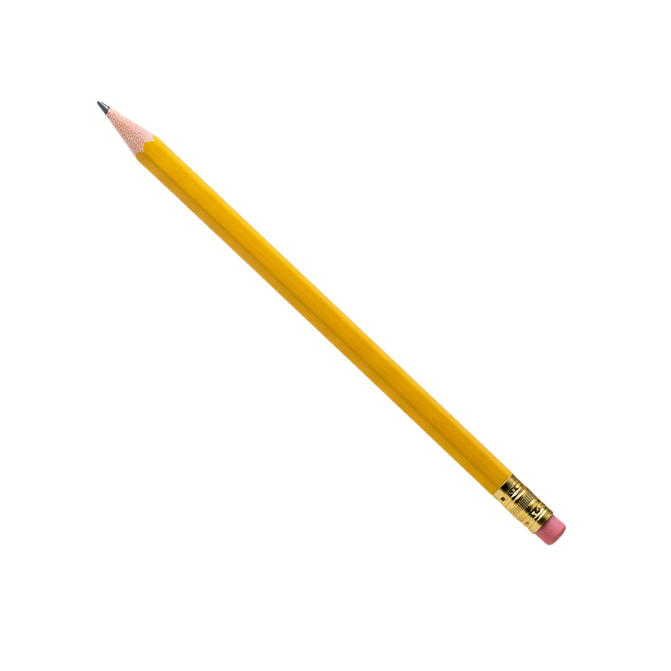 Pencil on transparent background png