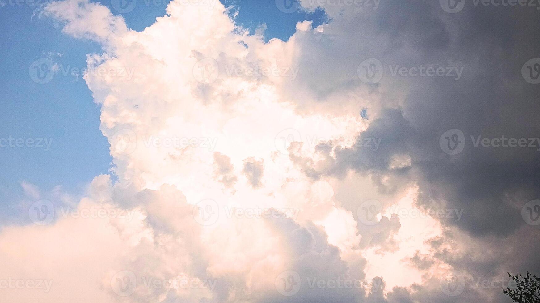 Expansive Sky with Contrasting Cloud Formations photo