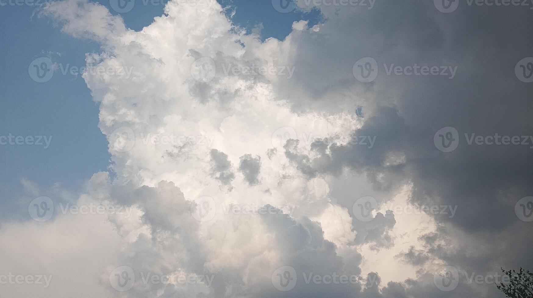Turbulent Sky A Mix of Bright and Stormy Clouds photo