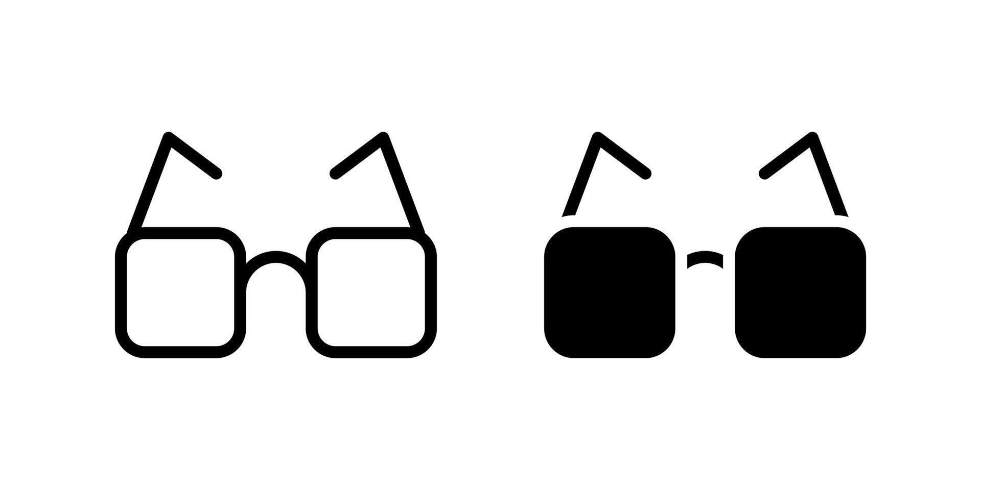 Sunglasses Icon Set suitable for beach or fashion themed designs. vector