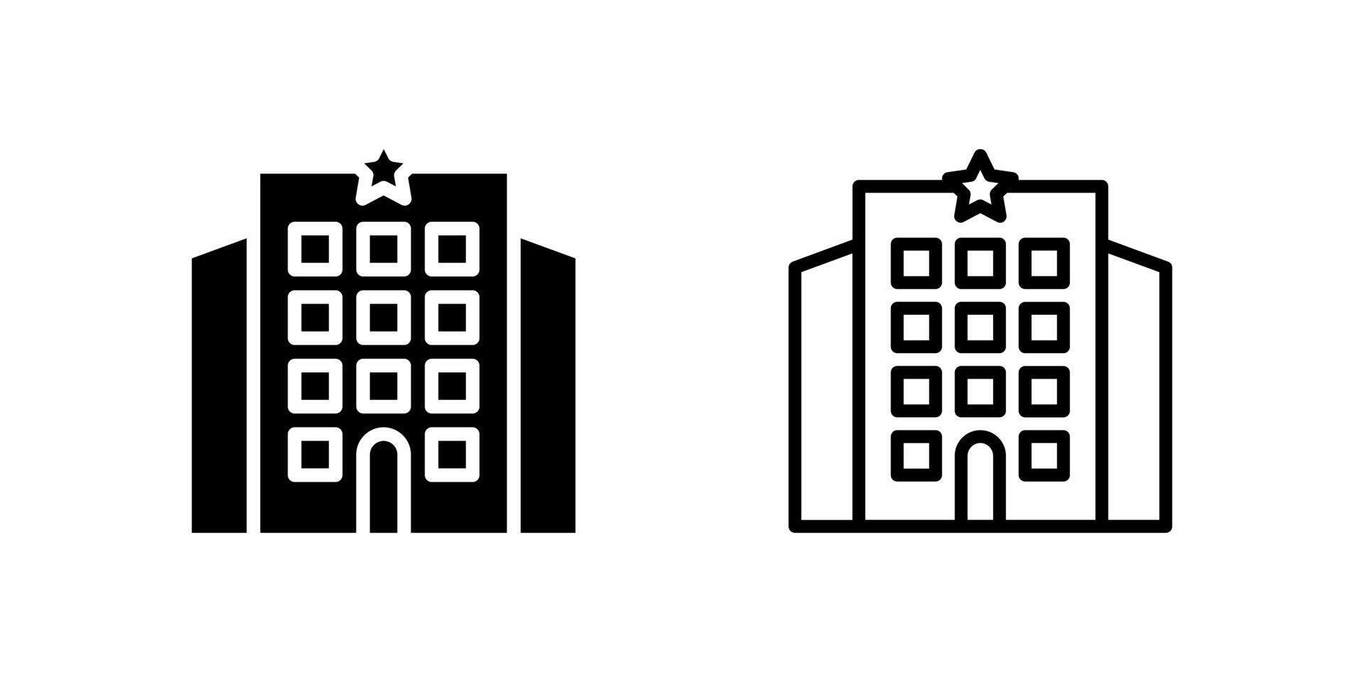 Icon set of hotel, great for accommodation, tourism, and booking apps vector