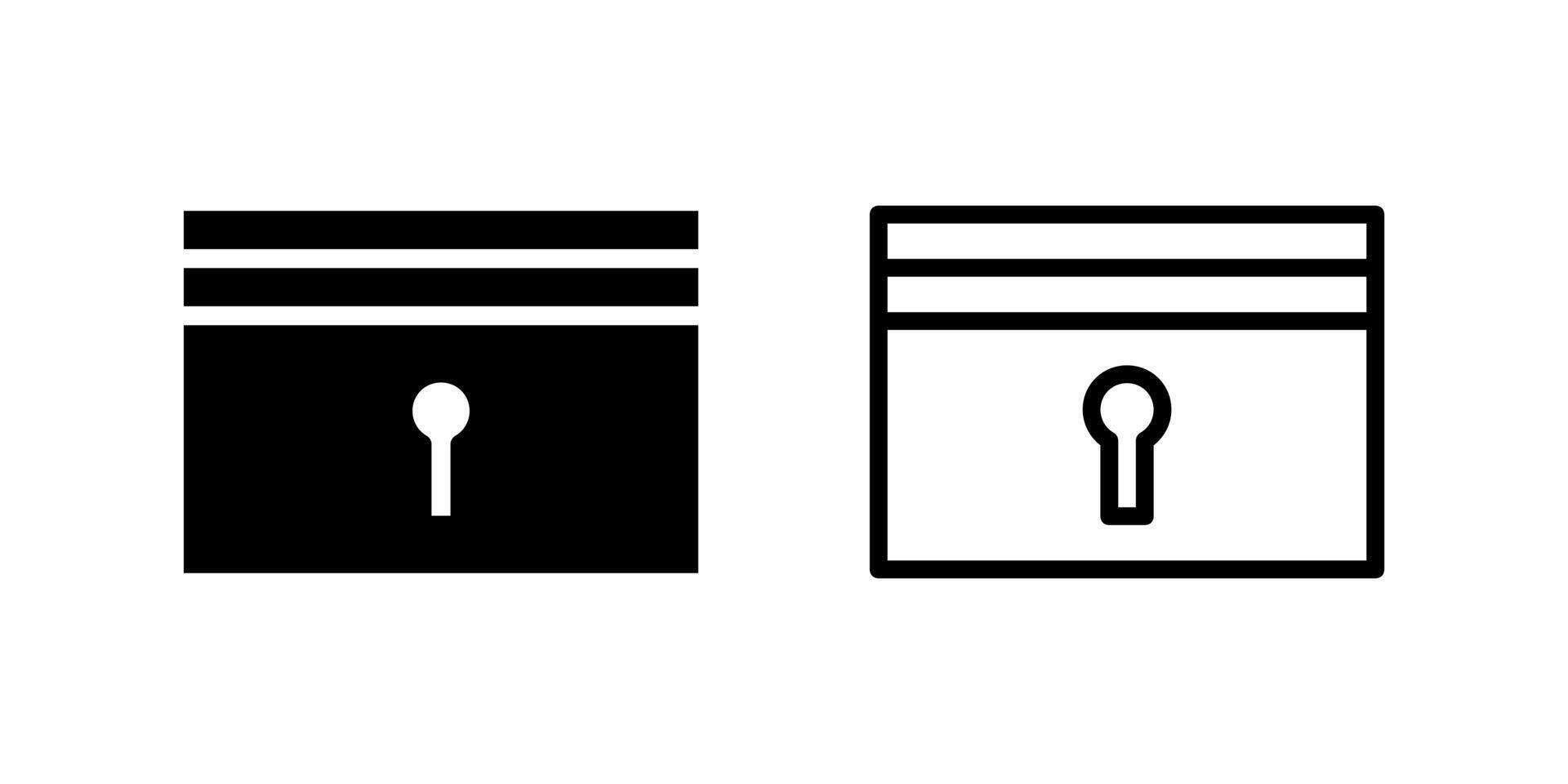 A key card icon, perfect for hotel access, security, room entry, and modern lodging systems. vector