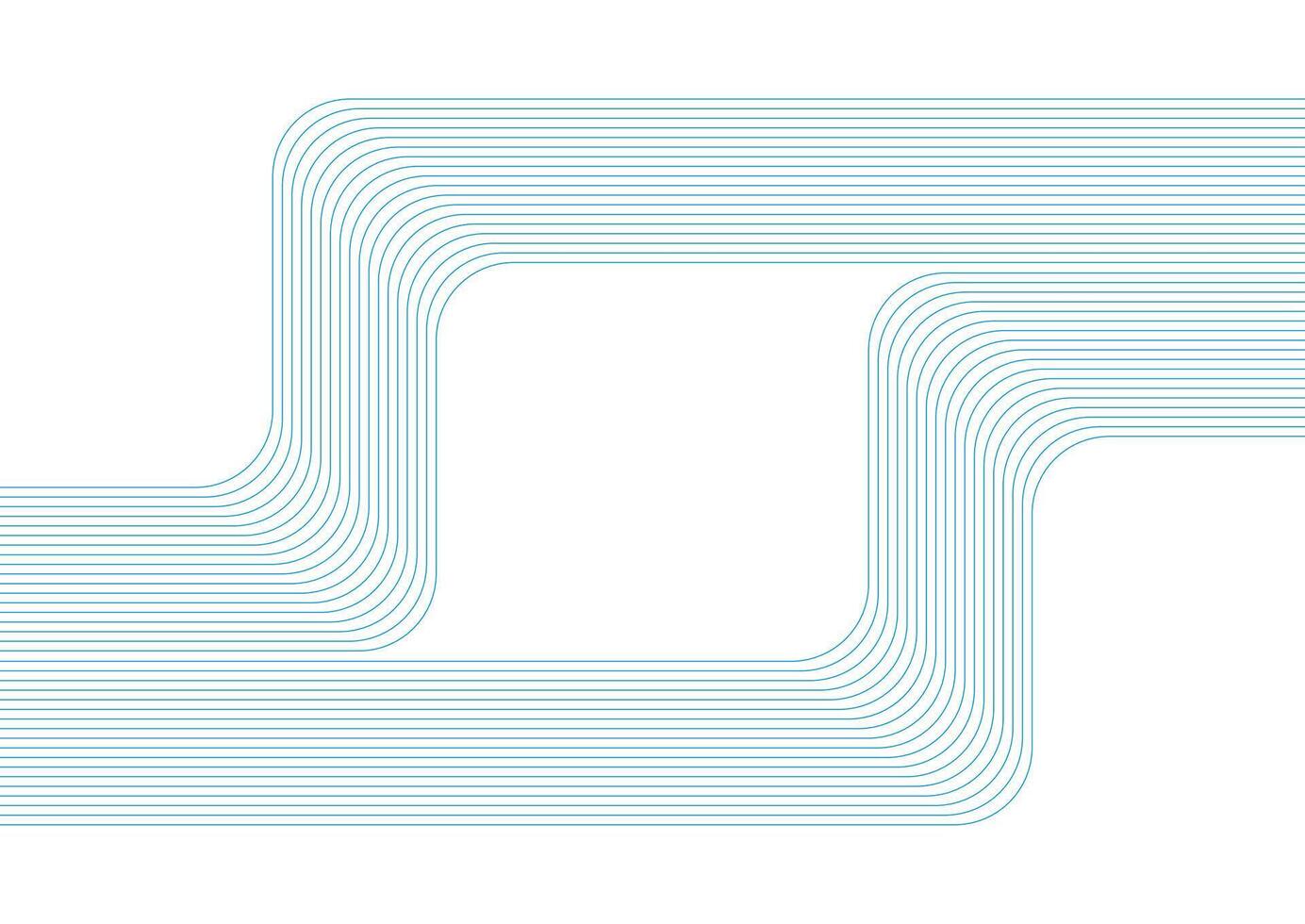 Abstract blue geometric lines background vector