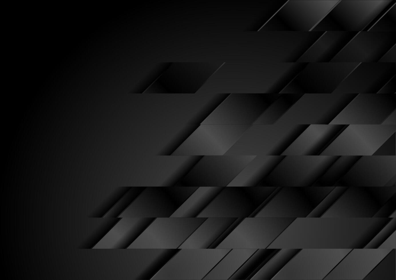 Black technology geometric background vector