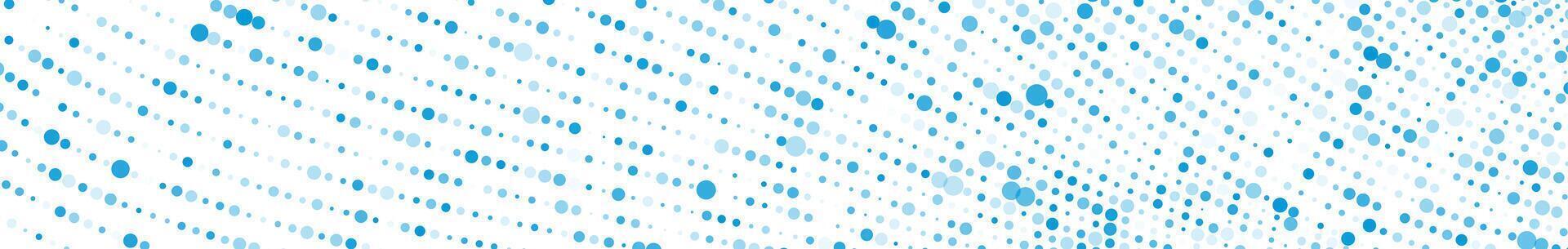 Bright blue dotted wavy lines abstract technology background vector