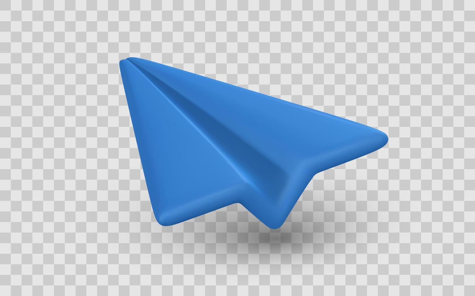 Blue Paper Plane Icon, Perfect for Communication, Message, or Send Button UI Design. Clean and Minimal Illustration vector