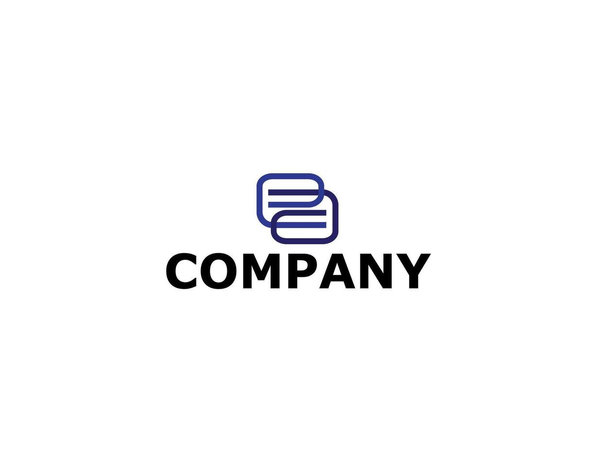 Logo Letter Initial E and A For your Company Simple vector