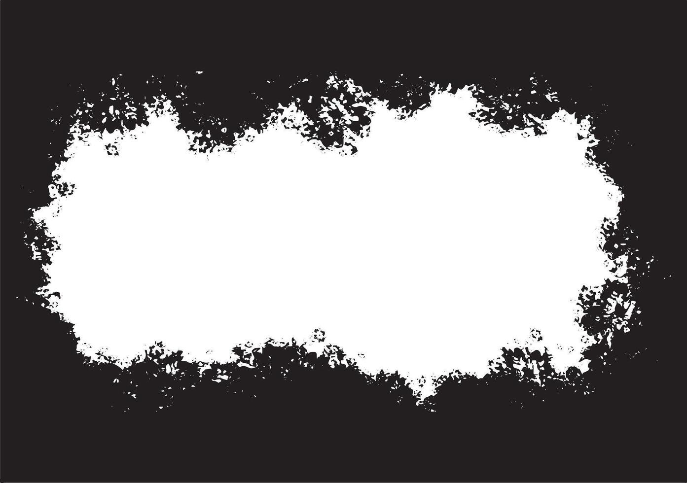 grunge frame on black background vector
