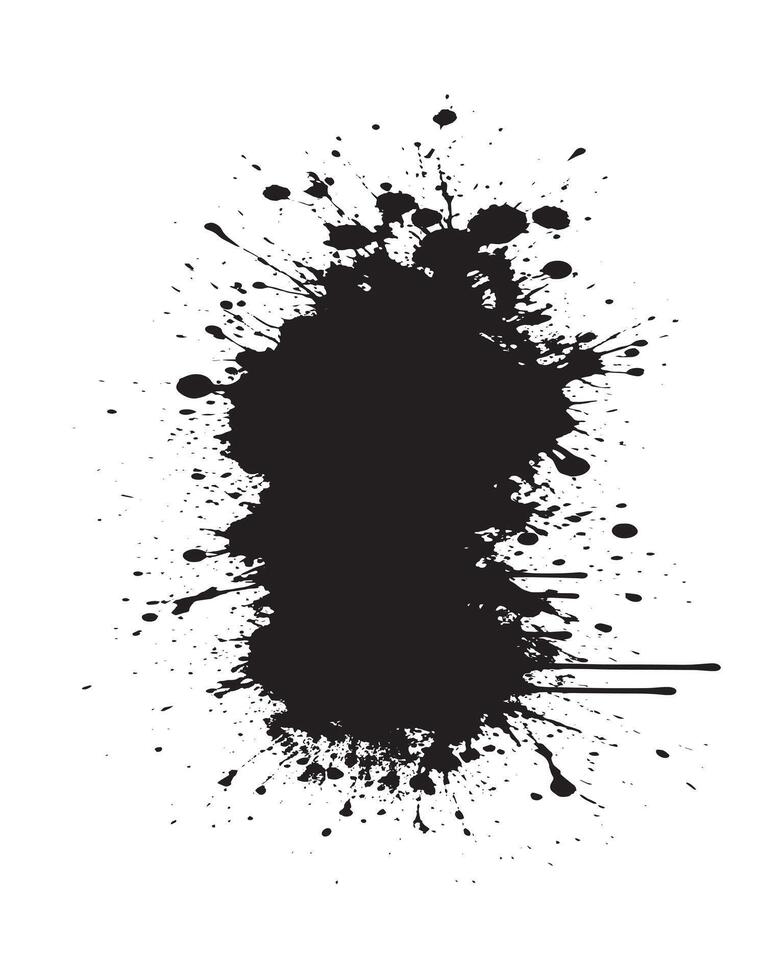ink splatter on white background vector