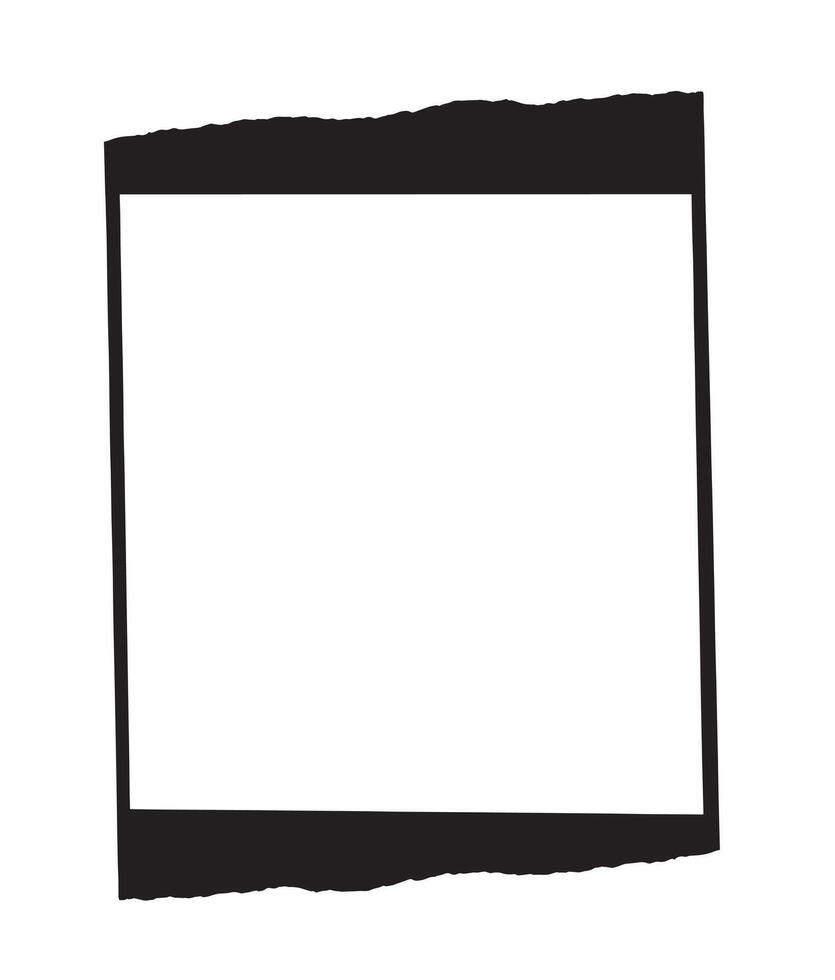 a blank square on a white background vector