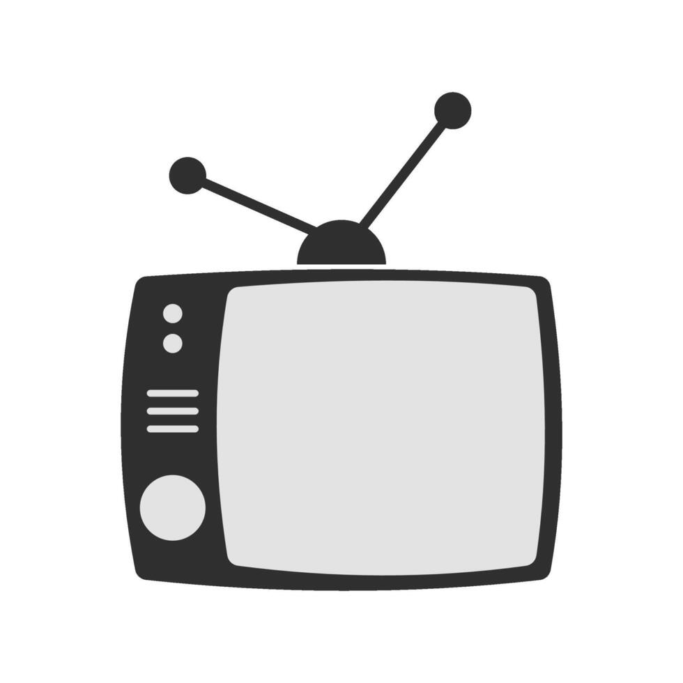 Television icon isolated on white background. vector