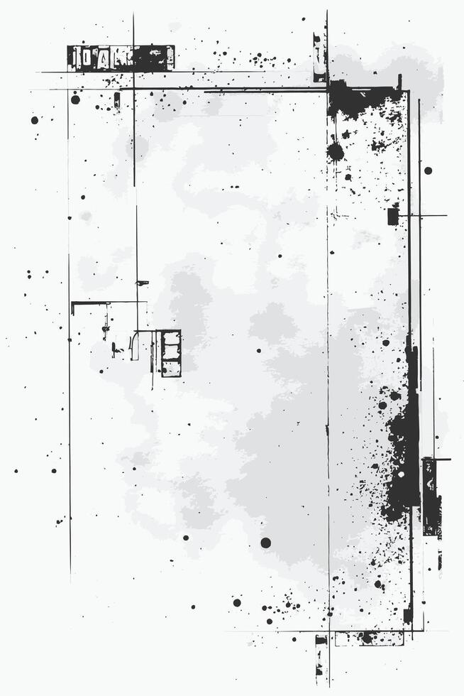 Dark Grunge Background with Rough and Scratched Texture vector