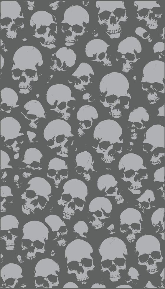 skullls abstract pattern skulls background grey skulls background vector