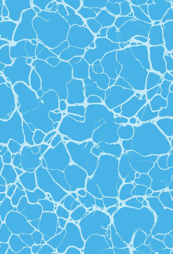 blue water texture background with white ripples vector