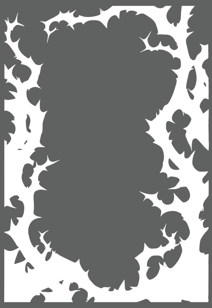 a white frame with a crown of thorns vector