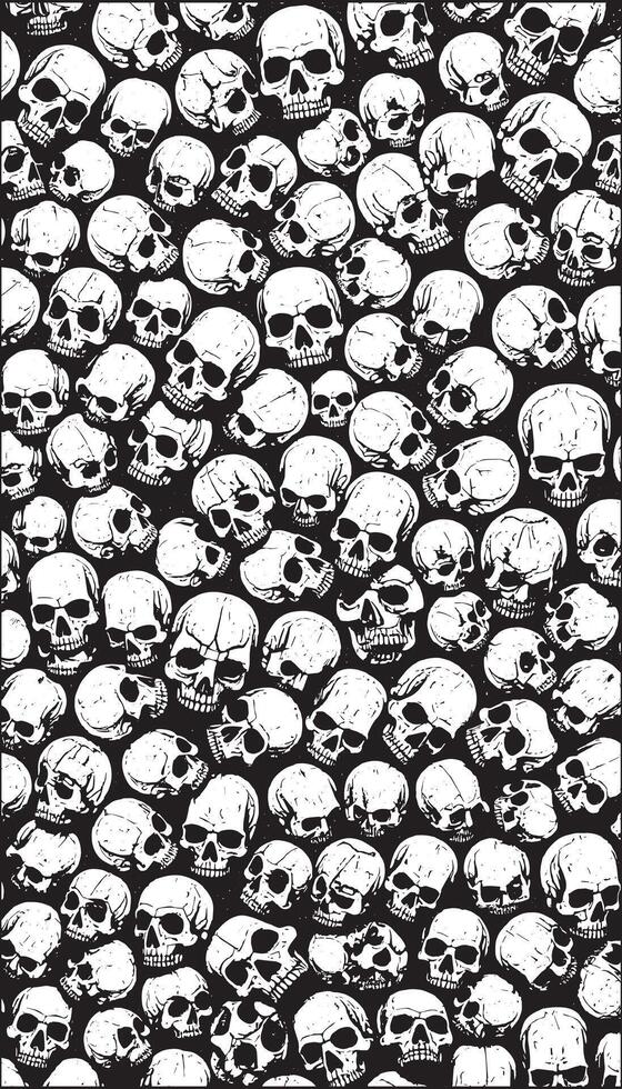 skullls abstract pattern skulls background vector