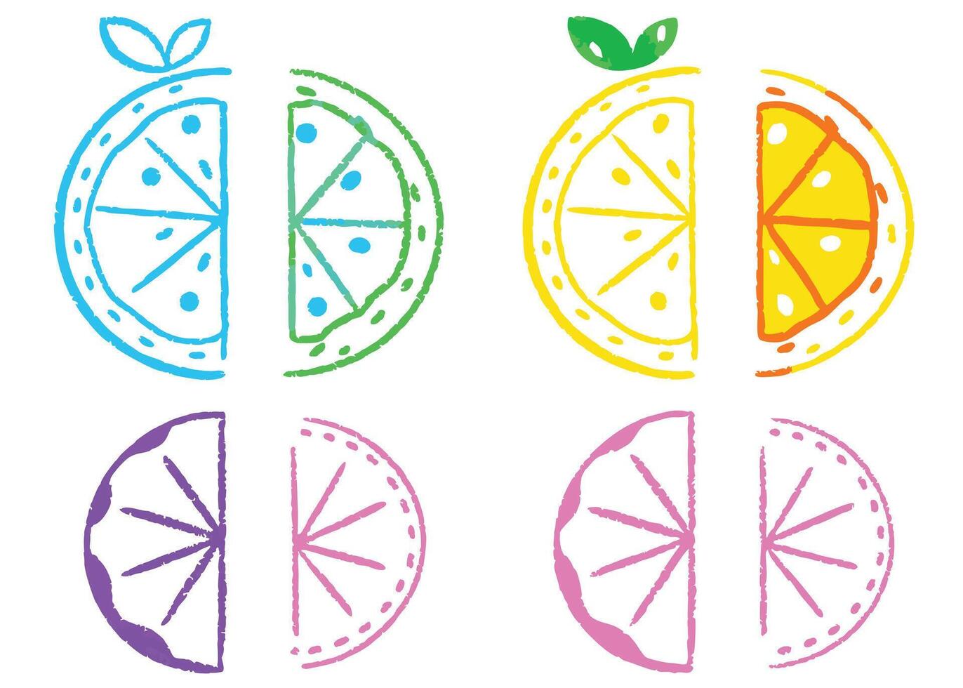 A vibrant illustration displays a bicycle with lemon and lime slices as its wheels, a symbolic design for healthy travel vector