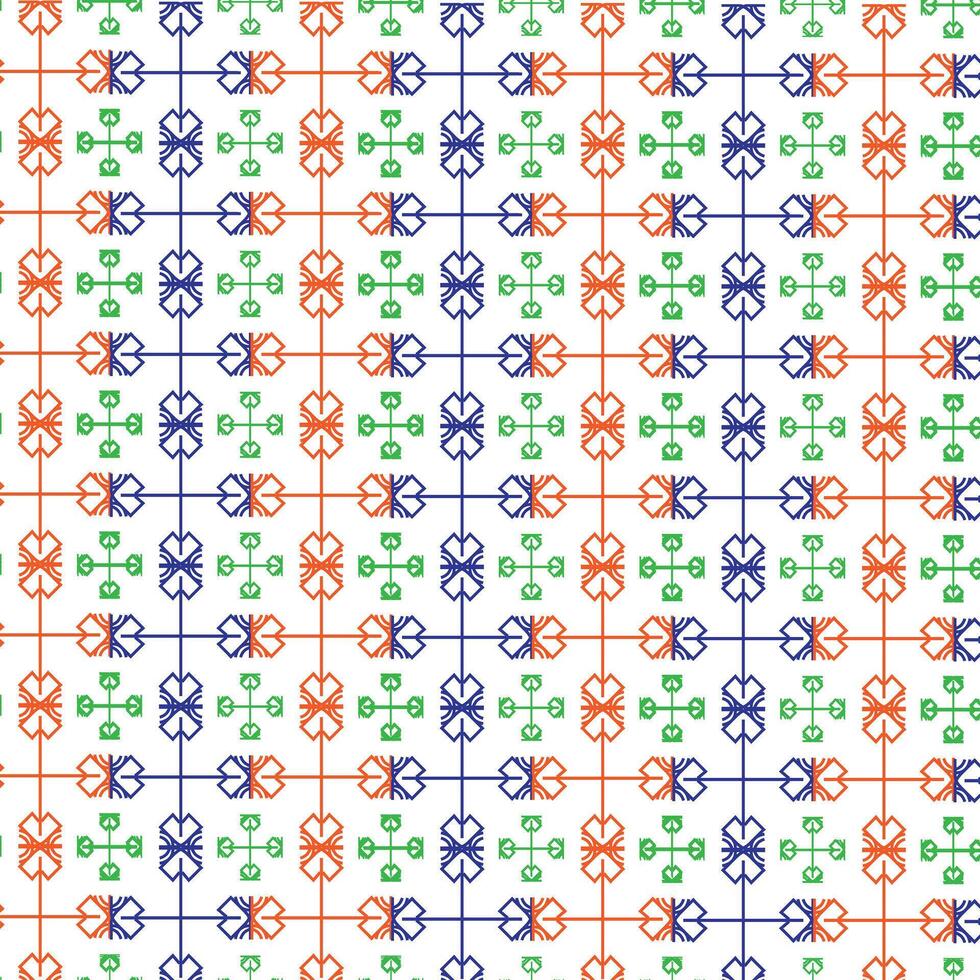 Abstract Seamless Green Blue Leaf Pattern vector