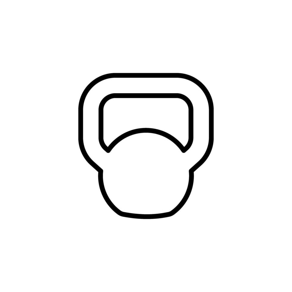 Kettlebell line icon. Weights icon, various kettlebells. Kettlebell illustration. Kettlebell fitness. weights vector