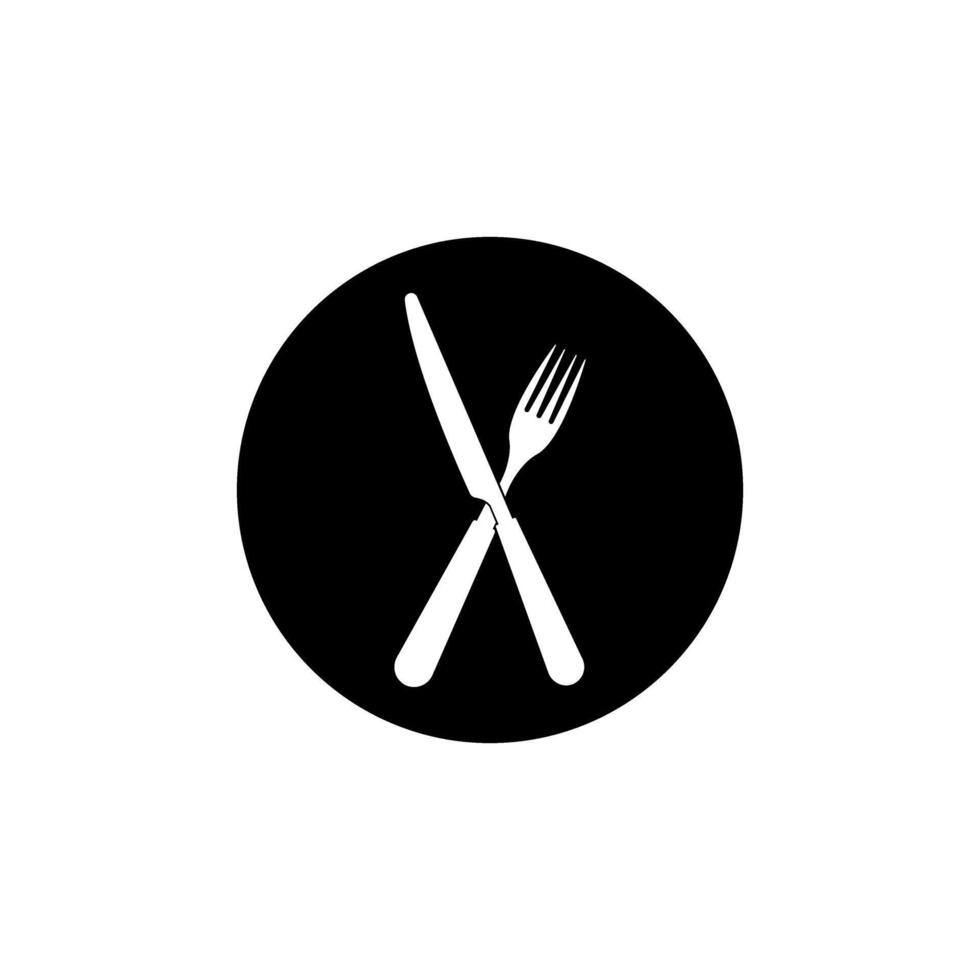 Fork and knife icon vector