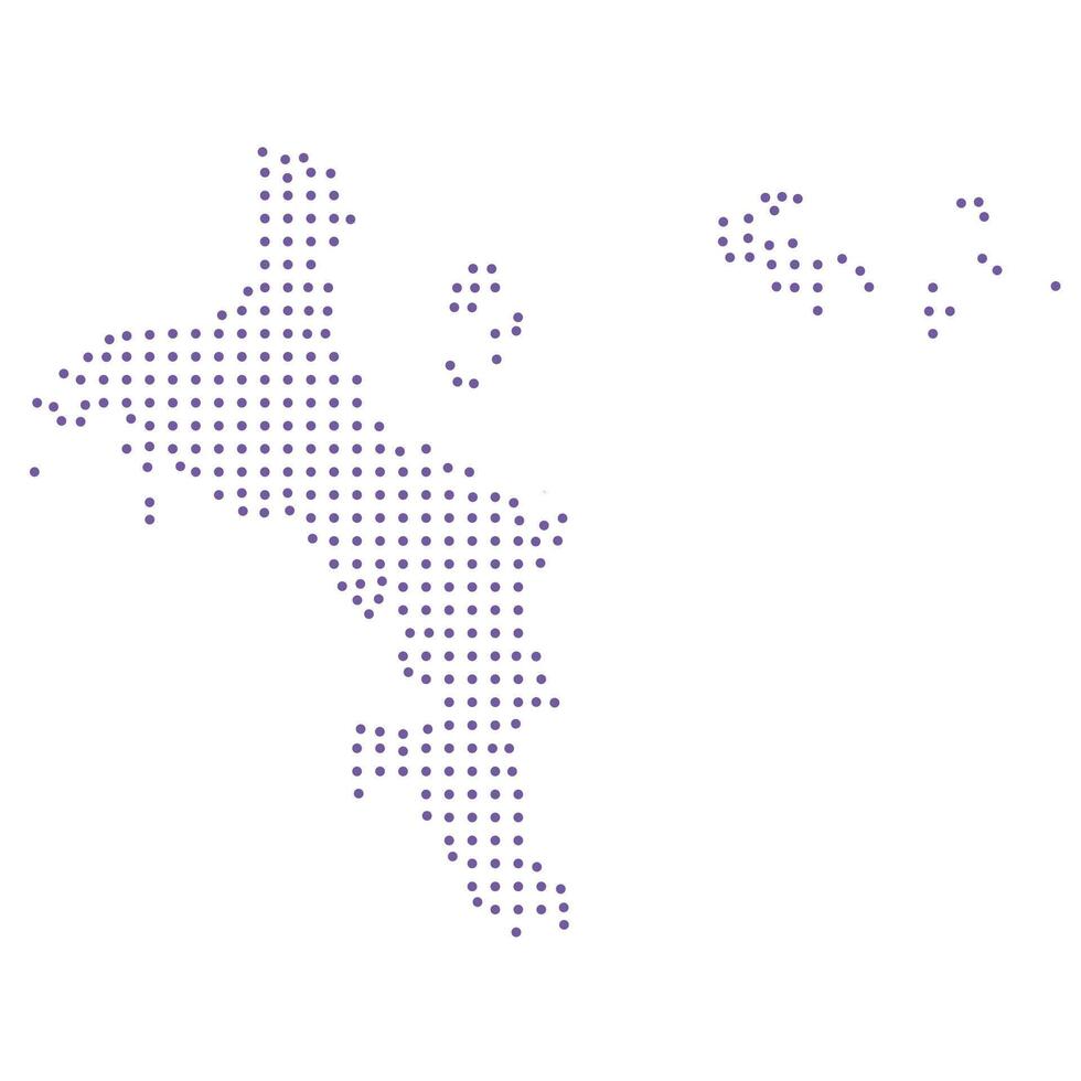 Seychelles map dotted pattern design purple circle vector