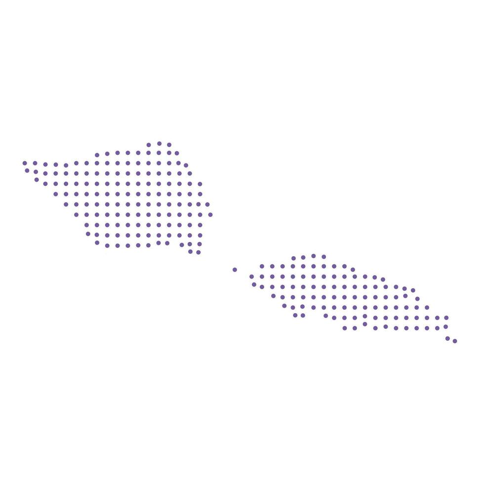 Samoa map dotted pattern design purple circle vector