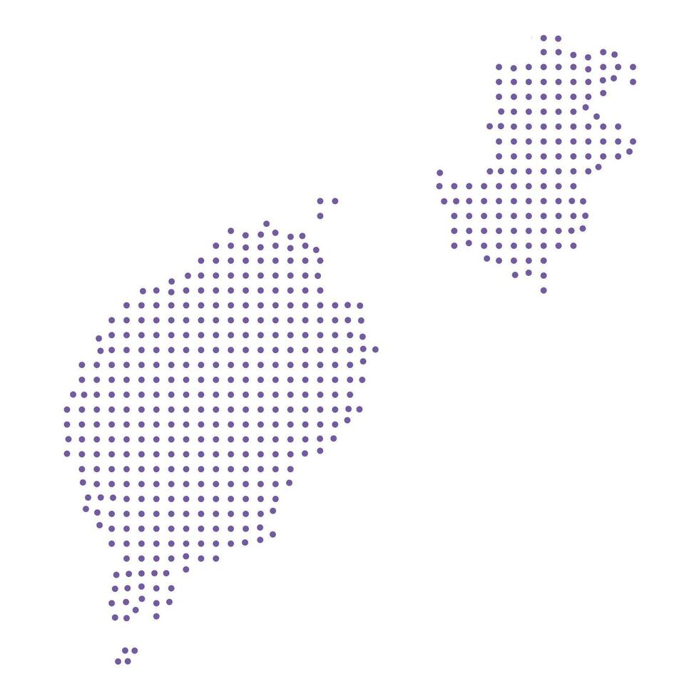 Sao Tome and Principe map dotted pattern design purple circle vector