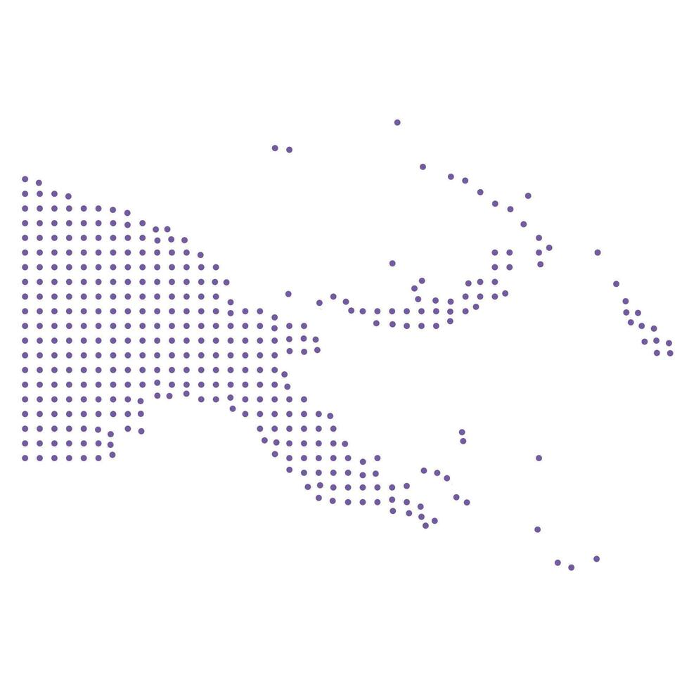 Papua map dotted pattern design purple circle vector