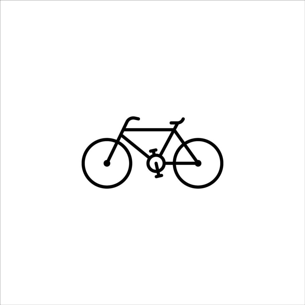 Bicycle icon. Editable line icon. illustration vector
