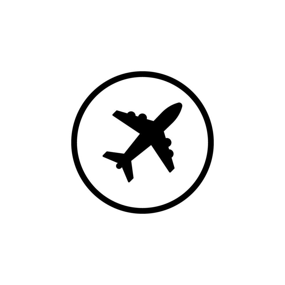 Plane track to point with dashed line way or air lines, airplane icon on white background vector