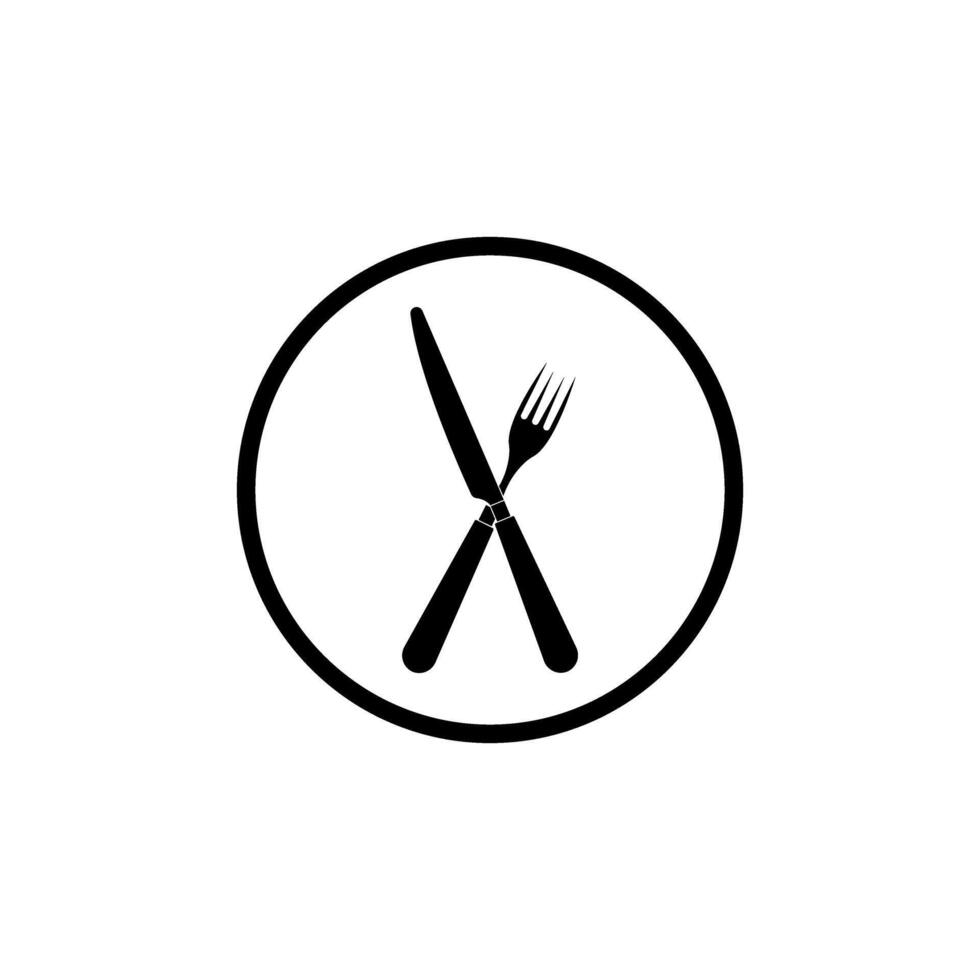 Cutlery and Kitchen Set Icon Design Template vector