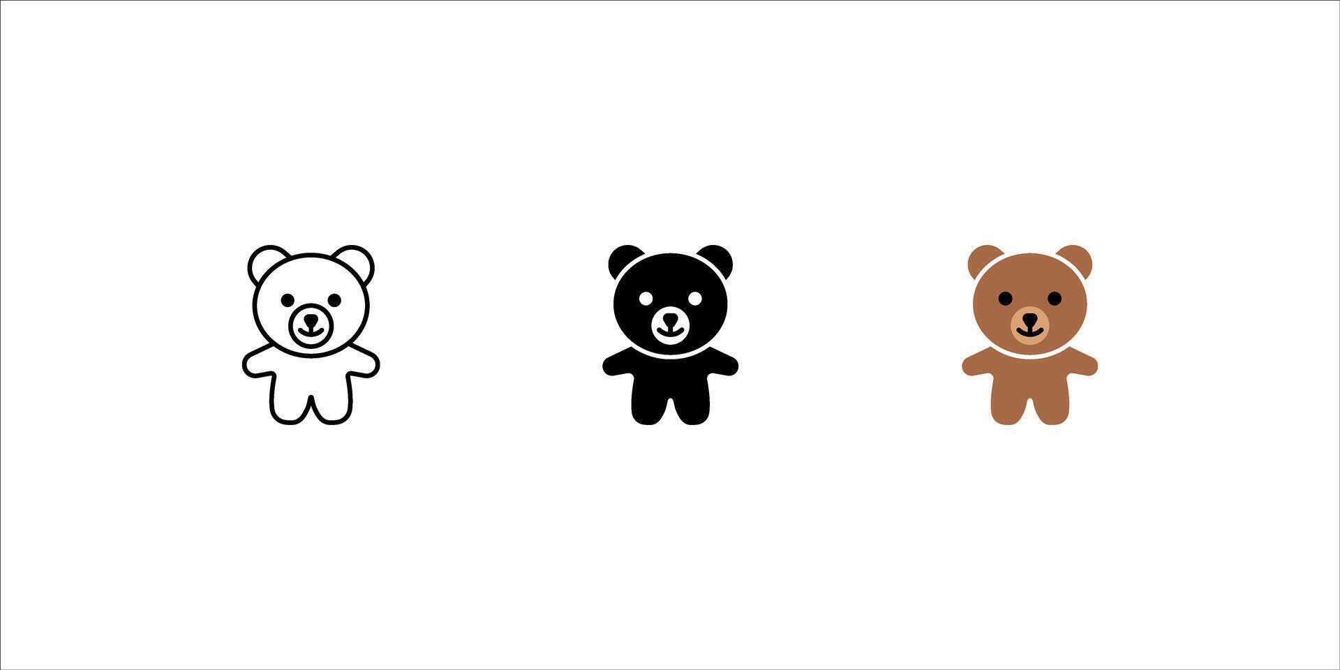 illustration of a set of cute colorful gummy bears vector