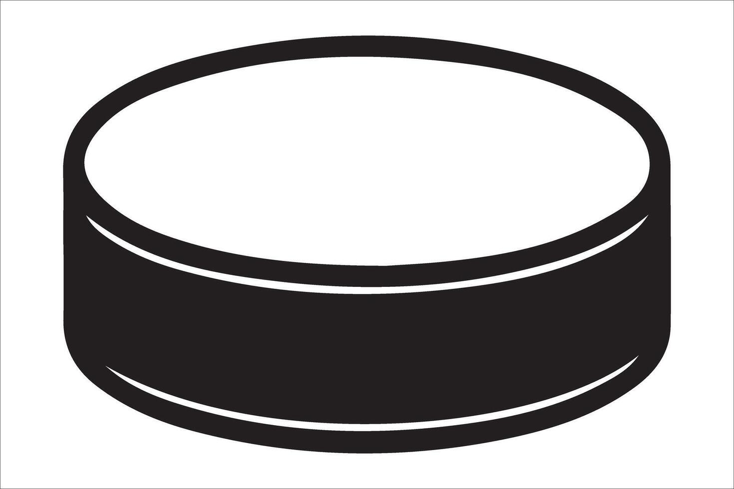 Hockey puck icon vector