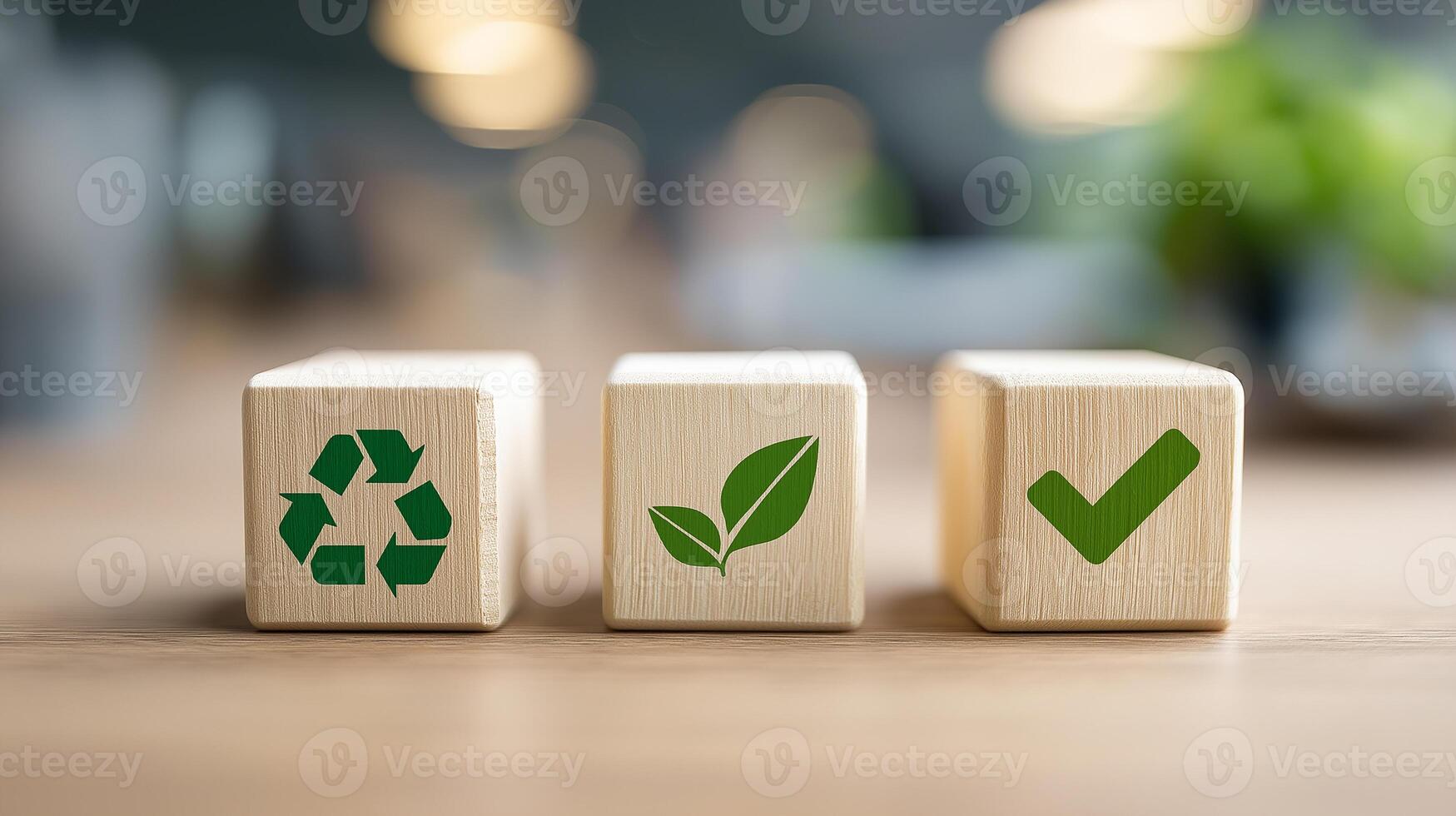 Sustainable Packaging Solutions For Biodegradable and Eco-Friendly Products. Green Businesses, Eco Packaging Innovation and Waste Reduction. Business Cubes. photo