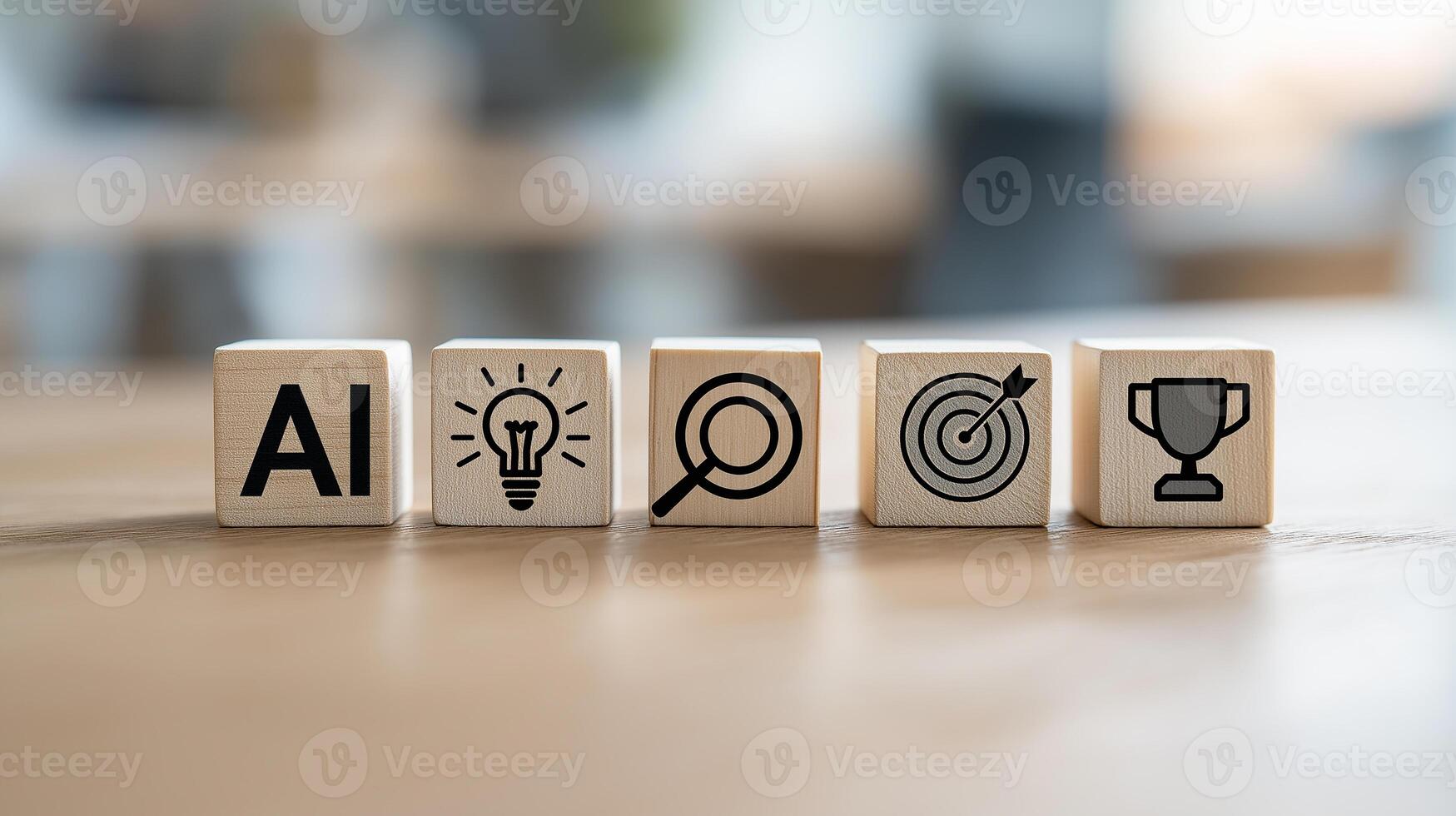 Business Idea Development Stages With AI-Powered Research, Goal Setting and Success Achievement, Innovation Planning, Strategy Execution and Result Tracking photo