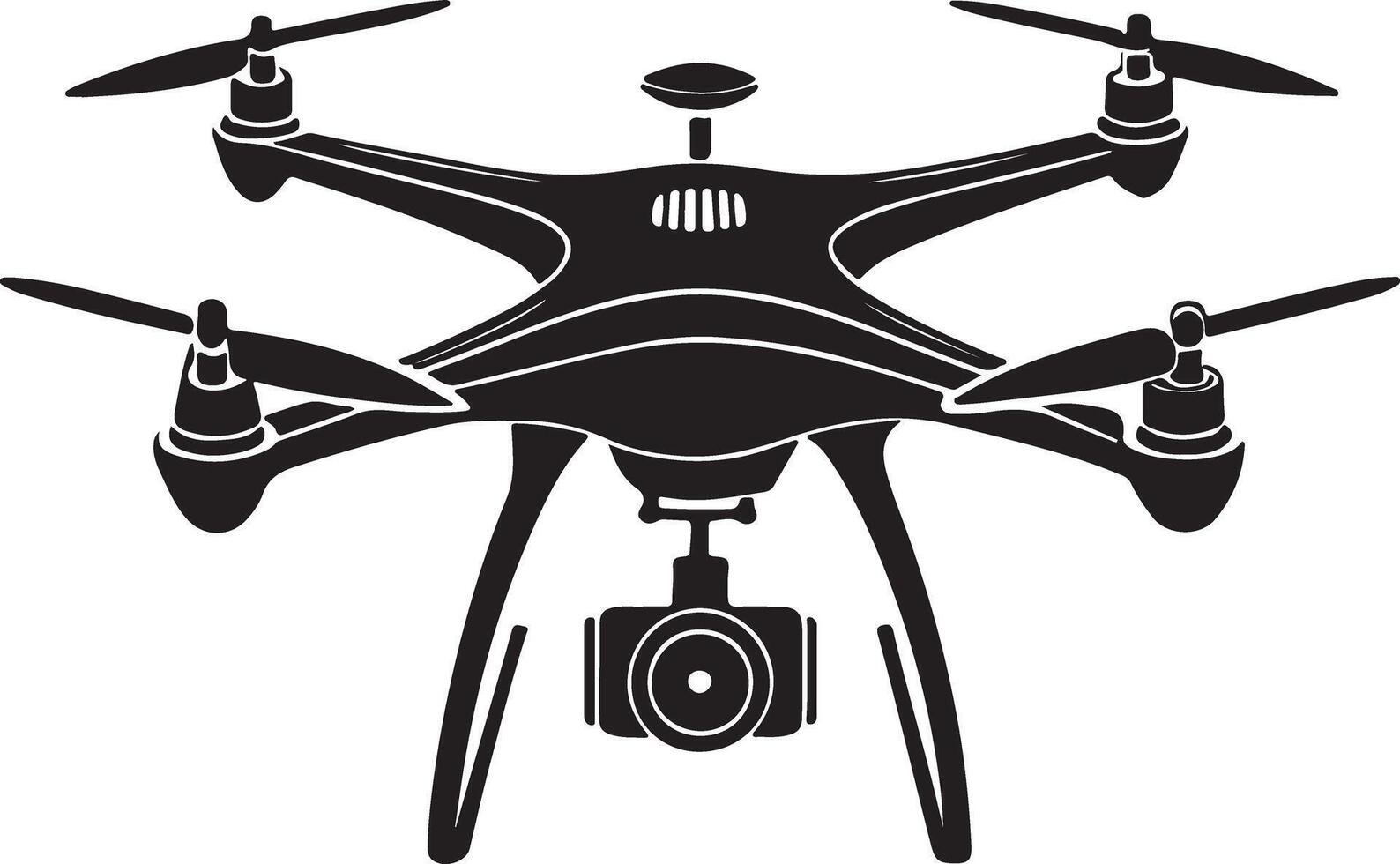 Drone Silhouette Icon Design vector